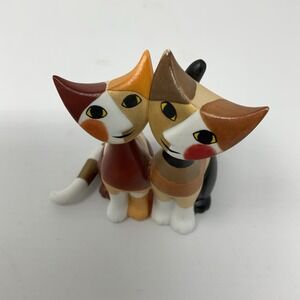 Rosina Wachtmeister Goebel Porcelain Cat Figurine " Micio e Micia " 2003 NICE